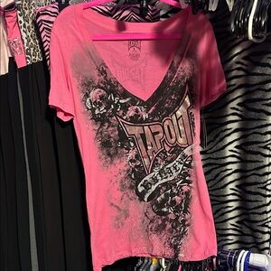 Tap out pink women’s shirt NWT